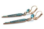 Mariana Earrings Trendsetting Blue Austrian Crystals Zambezi Africa Coll. - Image 3
