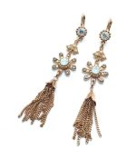 Earrings By Mariana Woman Drop White and Clear Swarovski Crystals