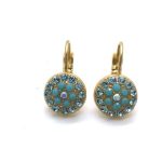 Mariana Earrings Shimmering Aquamarine Crystal Swarovski Bliss Nirvana Coll. - Image 2