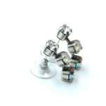 Mariana Earrings Exquisite Triple Tier Strand Crystal Swarovski Sweet Summer Coll. - Image 3