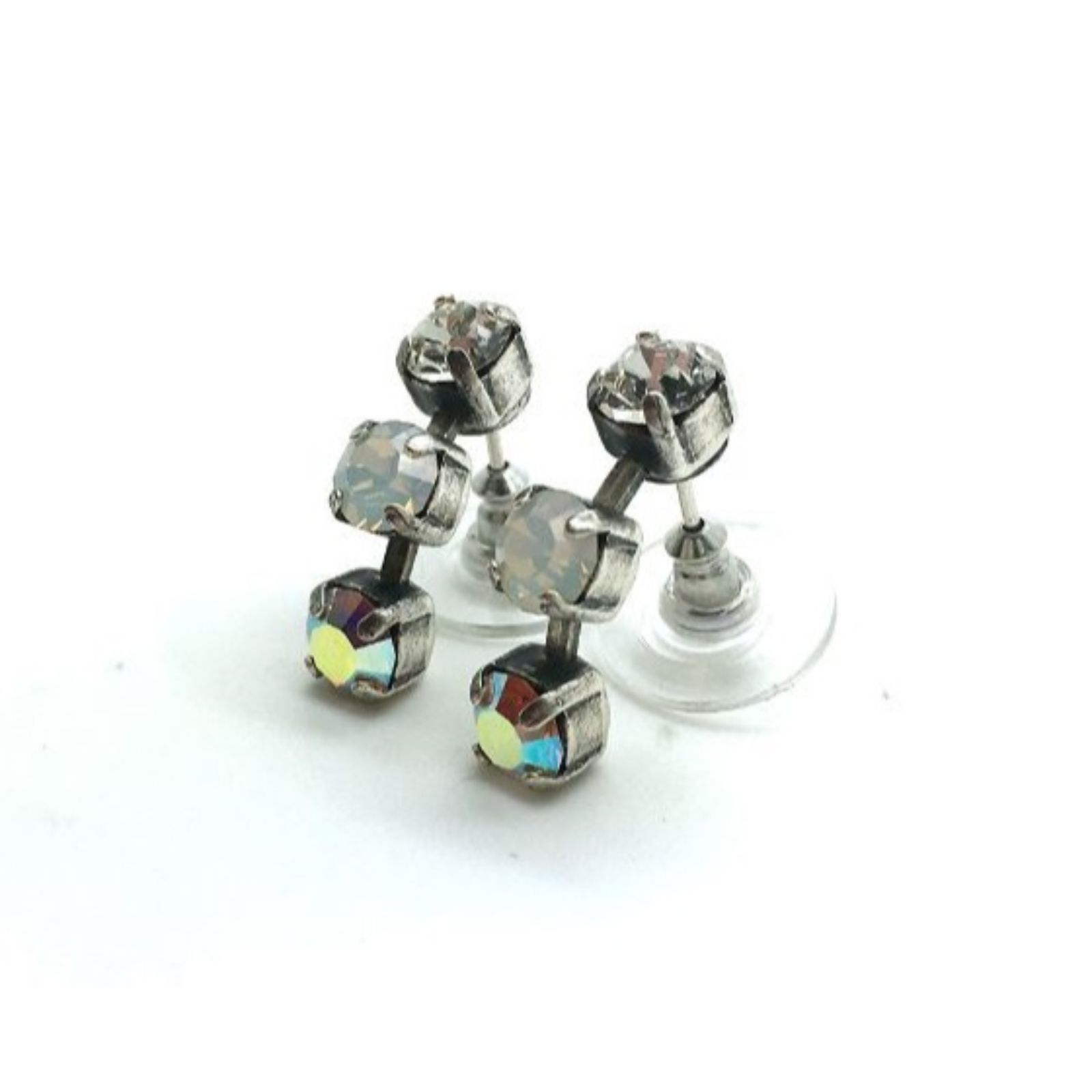 E-1425-1-001-SP2 (3) Mariana Earrings Exquisite Triple Tier Strand Crystal Swarovski Sweet Summer Coll. - Image 1