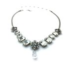 Mariana Necklace Magnificent Flower & Tear Drop Clear Crystal Swarovski On A Clear Day Sweet Summer Coll. - Image 3