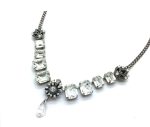 Mariana Necklace Magnificent Flower & Tear Drop Clear Crystal Swarovski On A Clear Day Sweet Summer Coll.
