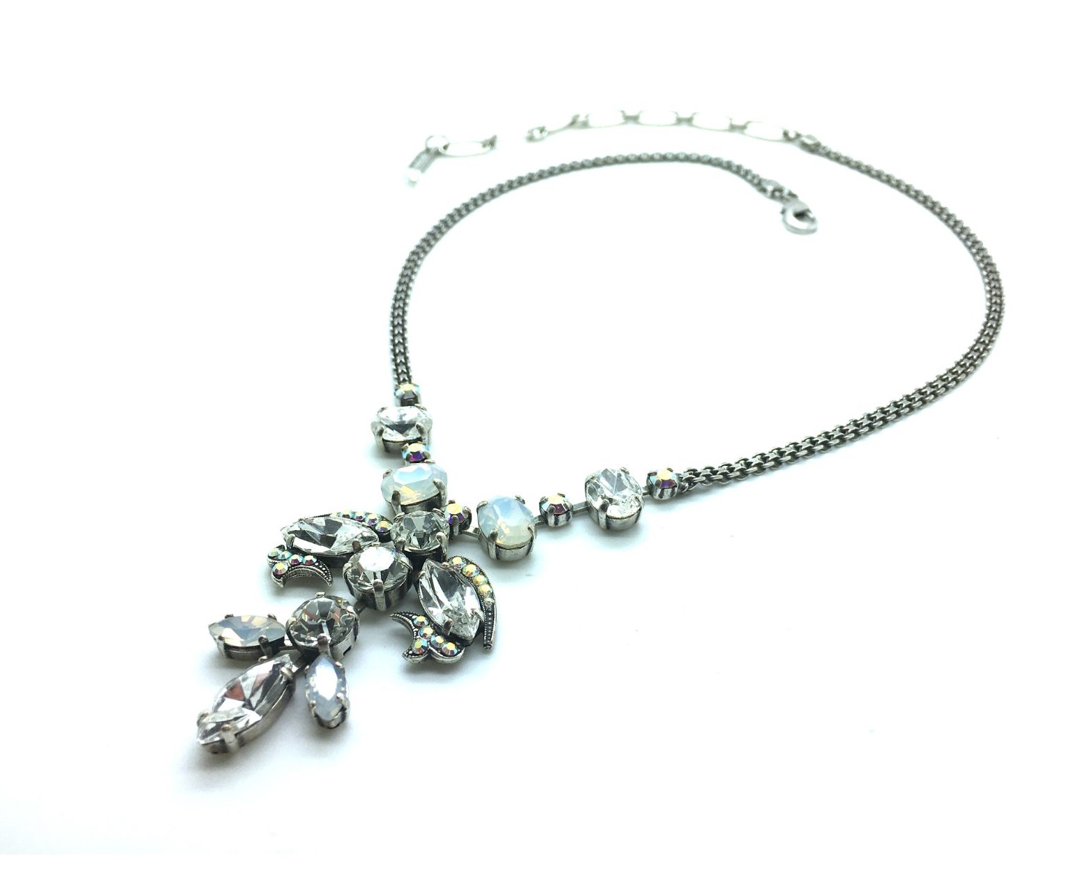 N-5067-2-001-SP (1) Mariana Necklace Marquise & Round Clear Austrian Crystals On A Clear Day Sweet Summer Coll. - Image 1