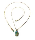 Mariana Necklace Pendant Pair Shape Paradise Shine & Opal Austrian Crystals My Treasures Coll. - Image 2