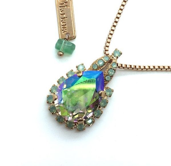 Mariana Necklace Pendant Pair Shape Paradise Shine & Opal Austrian Crystals My Treasures Coll.