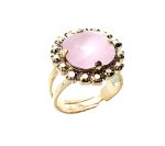 Ring By Mariana Woman Beautiful Rose and Pink Swarovski Crystals