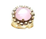 Ring By Mariana Woman Beautiful Rose and Pink Swarovski Crystals - Image 2