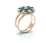 Mariana Ring Congo Africa Coll. Peridot & Chrysolite Crystal Swarovski - Image 3