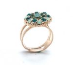 Mariana Ring Congo Africa Coll. Peridot & Chrysolite Crystal Swarovski - Image 2