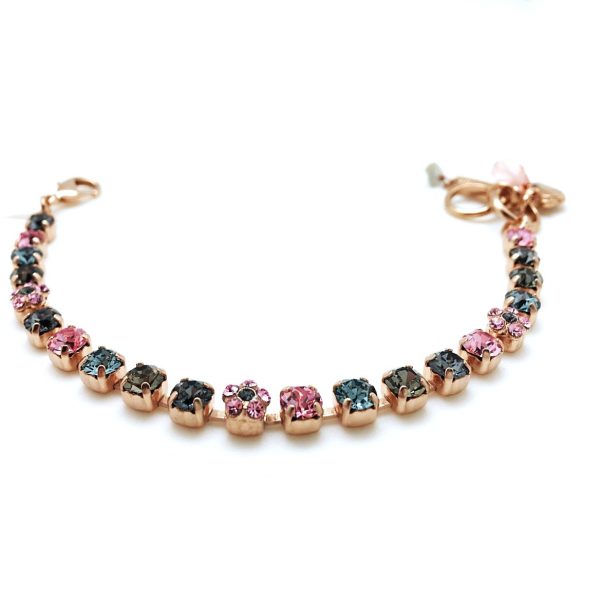 Mariana Bracelet Beautiful Light Rose Round Shape Austrian Crystals Madagascar Africa Coll.