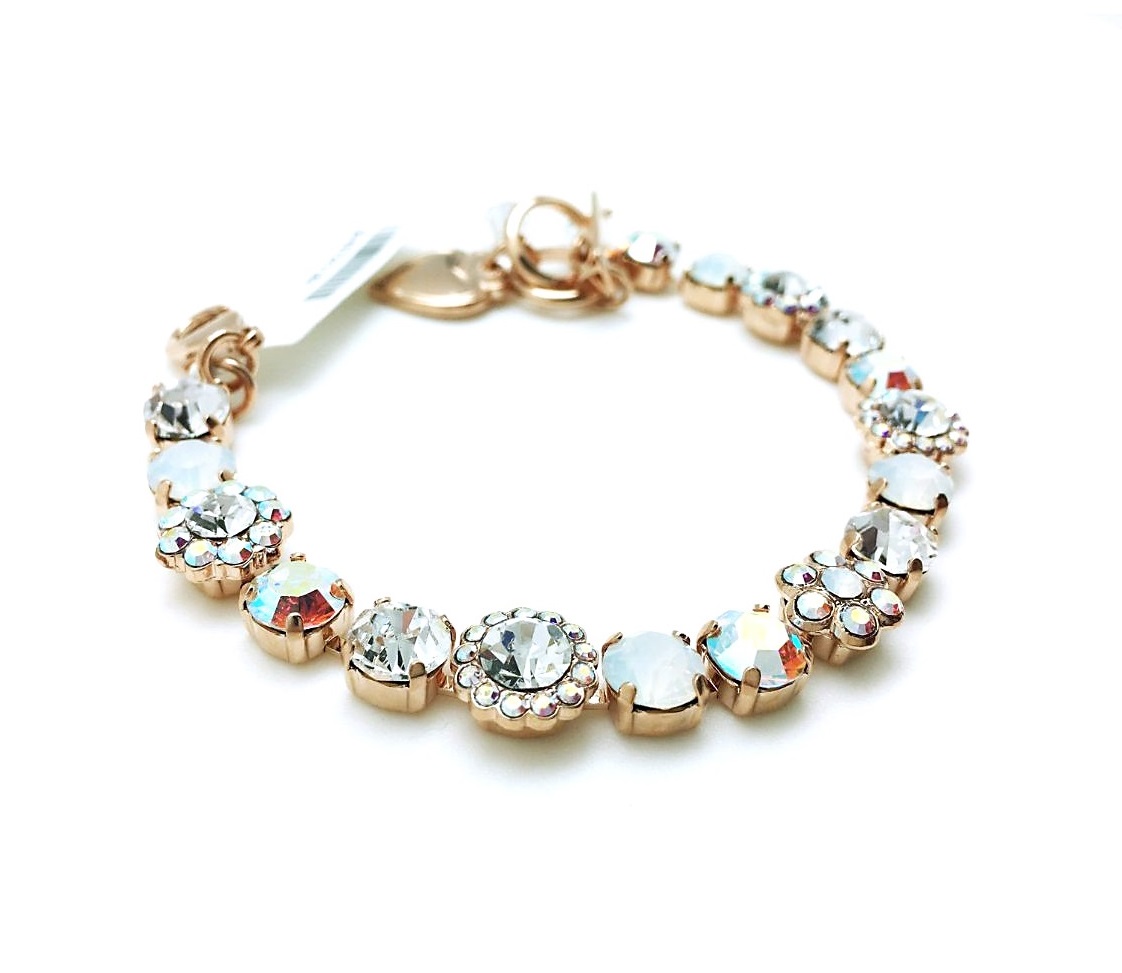B-4173 3 001 (4) Mariana Bracelet Classic Clear, Clear AB & White Austrian Crystals My Treasures Coll. - Image 1