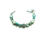 Mariana Bracelet Turquoise Mineral & Opal,Peridot Austrian Crystals Athena Caribbean Life Coll. Silver Plated - Image 3