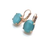 Mariana Earrings Flattering Round Drop Aquamarine Crystal Swarovski My Treasures Coll. - Image 2