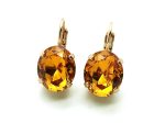 Mariana Earrings Beautiful Round Orange Topaz My Treasures Coll. - Image 3