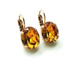 Mariana Earrings Beautiful Round Orange Topaz My Treasures Coll. - Image 2