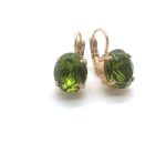 Mariana Earrings Lovely Round Drop Olivine Austrian Crystals My Treasures Coll. - Image 2