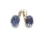 Earrings By Mariana Woman Timeless Tanzanite Swarovski Crystals - Image 2