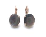 Mariana Earrings Gorgeous Round Black Tahiti Pearl Mineral My Treasures Coll. - Image 2