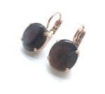 Mariana Earrings Gorgeous Round Black Tahiti Pearl Mineral My Treasures Coll.