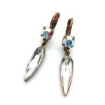 Mariana Earrings Brilliant Clear Austrian Crystals On A Clear Day Sweet Summer Coll.