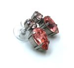 Mariana Earrings Timeless Vintage Rose & Rose Peach Crystal Austrian My Treasures Coll. - Image 3