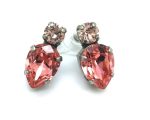 Mariana Earrings Timeless Vintage Rose & Rose Peach Crystal Austrian My Treasures Coll. - Image 2