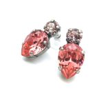 Mariana Earrings Timeless Vintage Rose & Rose Peach Crystal Austrian My Treasures Coll.
