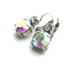 Mariana Earrings Crystal Metallic Blue & Clear Austrian Crystals My Treasures Coll. - Image 2