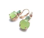 Mariana Earrings Precious Lime Green Austrian Crystal My Treasures Coll. - Image 2