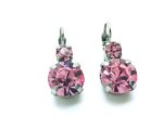 Mariana Earrings Timeless Round Shape Purple Velvet Swarovski Crystals My Treasures Coll. - Image 2