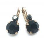 Mariana Earrings Soulful Jet Black Crystal Swarovski My Treasures Coll.