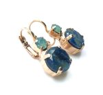 Mariana Earrings Round Drop Marbled Lavender Swarovski Rhinestone My Treasures Coll. - Image 3