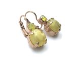 Mariana Earrings Charming Round Drop Yellow Rhinestone My Treasures Coll. - Image 3