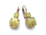 Mariana Earrings Charming Round Drop Yellow Rhinestone My Treasures Coll.