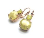 Mariana Earrings Charming Round Drop Yellow Rhinestone My Treasures Coll. - Image 2