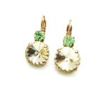Mariana Earrings Chrysolite & Silk Crystal Swarovski My Treasures Coll.