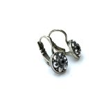 Mariana Earrings Dainty Round Drop Black Austrian Crystals My Treasures Coll. - Image 3