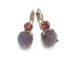 Mariana Earrings Lovely Faceted Amethyst Mineral My Treasures Coll.