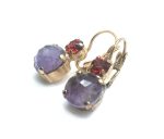 Mariana Earrings Lovely Faceted Amethyst Mineral My Treasures Coll. - Image 2