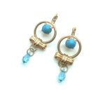 Mariana Earrings Exquisite Howlite Chinese Turq Mineral Bliss Nirvana Coll.