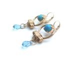 Mariana Earrings Exquisite Howlite Chinese Turq Mineral Bliss Nirvana Coll. - Image 2