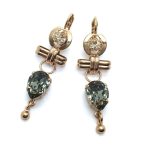 Mariana Earrings Dangling Clear & Black Austrian Crystal Luxuary Nirvana Coll.
