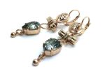 Mariana Earrings Dangling Clear & Black Austrian Crystal Luxuary Nirvana Coll. - Image 2