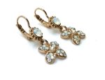 Mariana Earrings Glittering Floral Dangling Crystal Swarovski Kalahari Africa Collection - Image 3