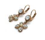 Mariana Earrings Glittering Floral Dangling Crystal Swarovski Kalahari Africa Collection - Image 2