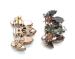 Mariana Earrings Fashionable Jet Black Austrian Crystals My Treasures Coll. - Image 2