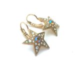 Mariana Earrings Shimmering Star Shape Beaded Swarovski Crystals  Aurora Odyssey Coll. - Image 3