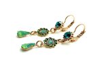 Earrings By Mariana Woman Timeless Peridot and Chrysolite Opal Swarovski Crystals - Image 3
