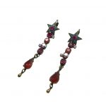 Mariana Earrings Dangling Star Burst Austrian Crystals Sorbet Sweet Summer Coll.